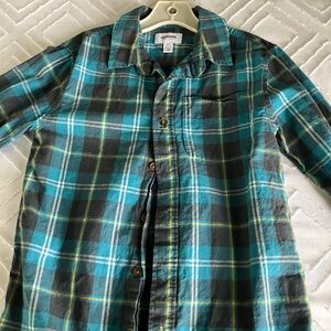 Sonoma Boys Teal Plaid Shirt